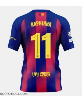 Billige Fotballdrakt Barcelona Raphinha Belloli #11 Replika Hjemmedrakt 2025-26 Kortermet